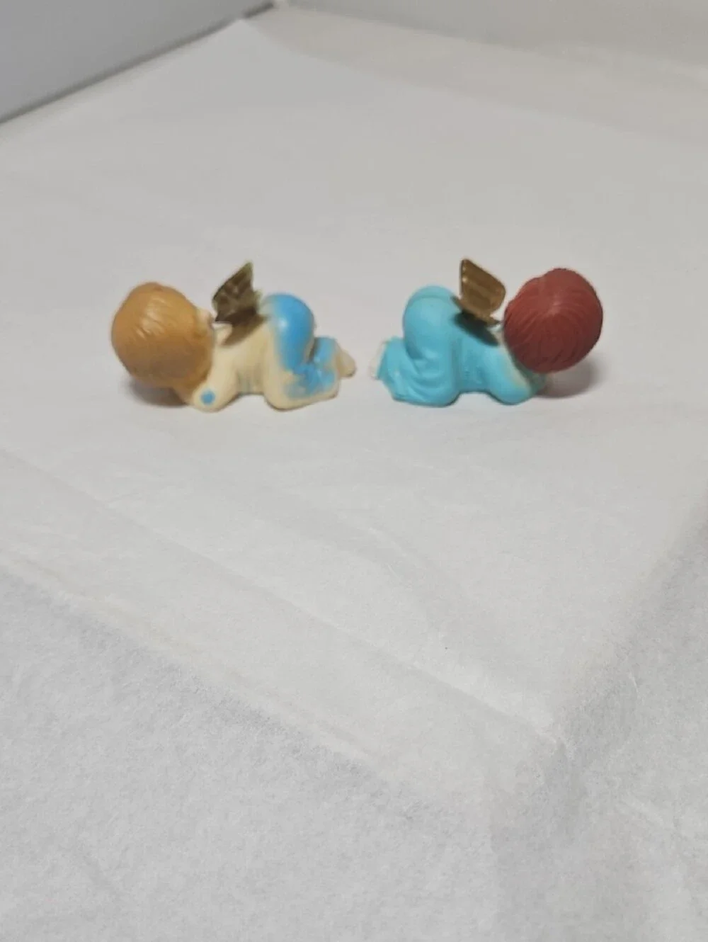 Vintage Wilton  Sleeping Angel Babies Baby Cake Toppers Decorations